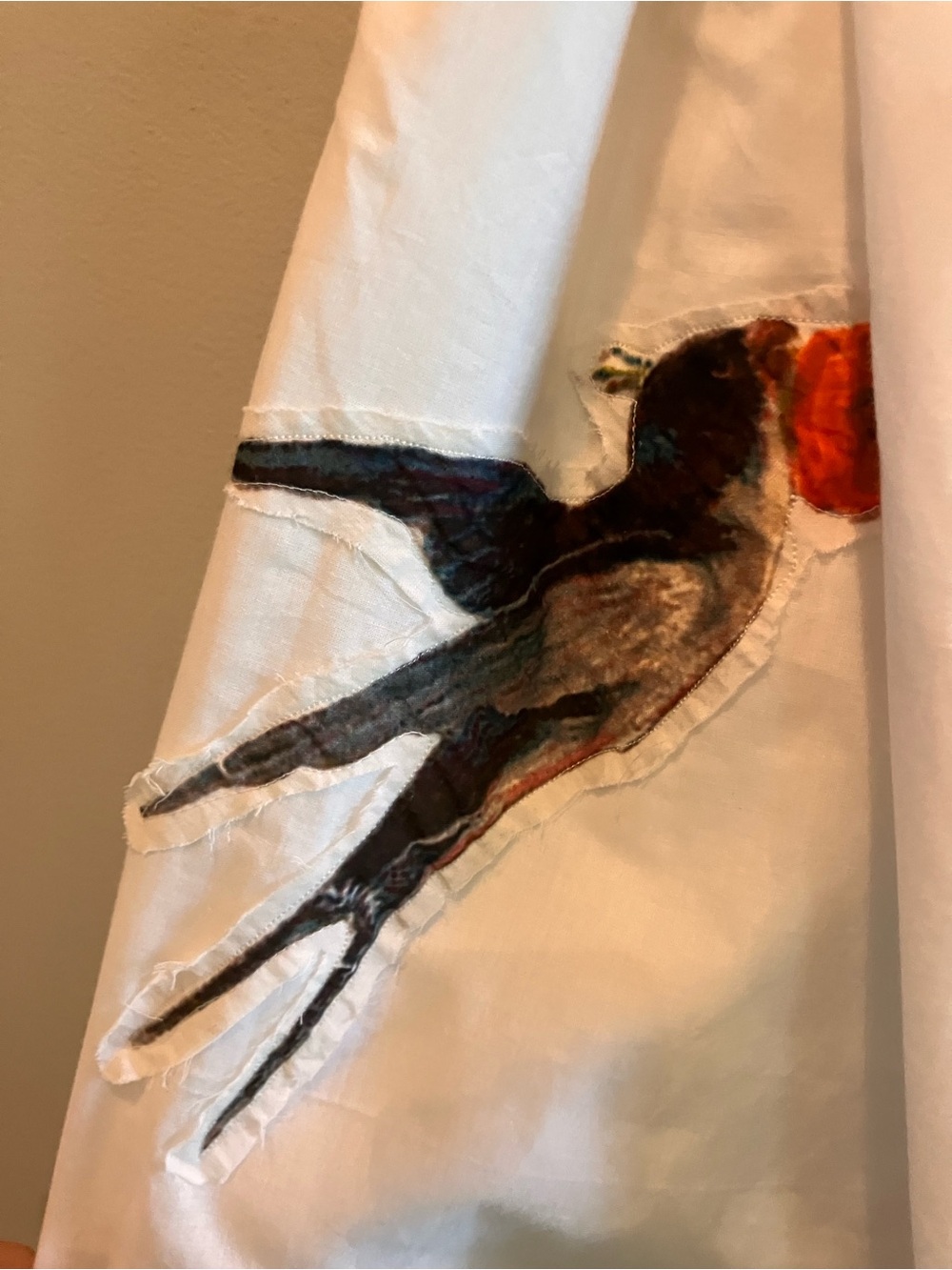 Indi & Sai Bird and Floral Romantic White Draw String Bloomers, NWOT - Picture 10 of 13